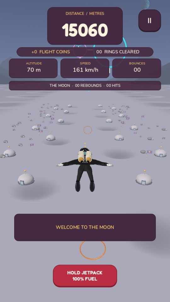 High-Top Ballistics: the clown over the moon